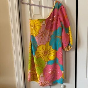 Lilly Pulitzer Pink and Yellow Floral Dress